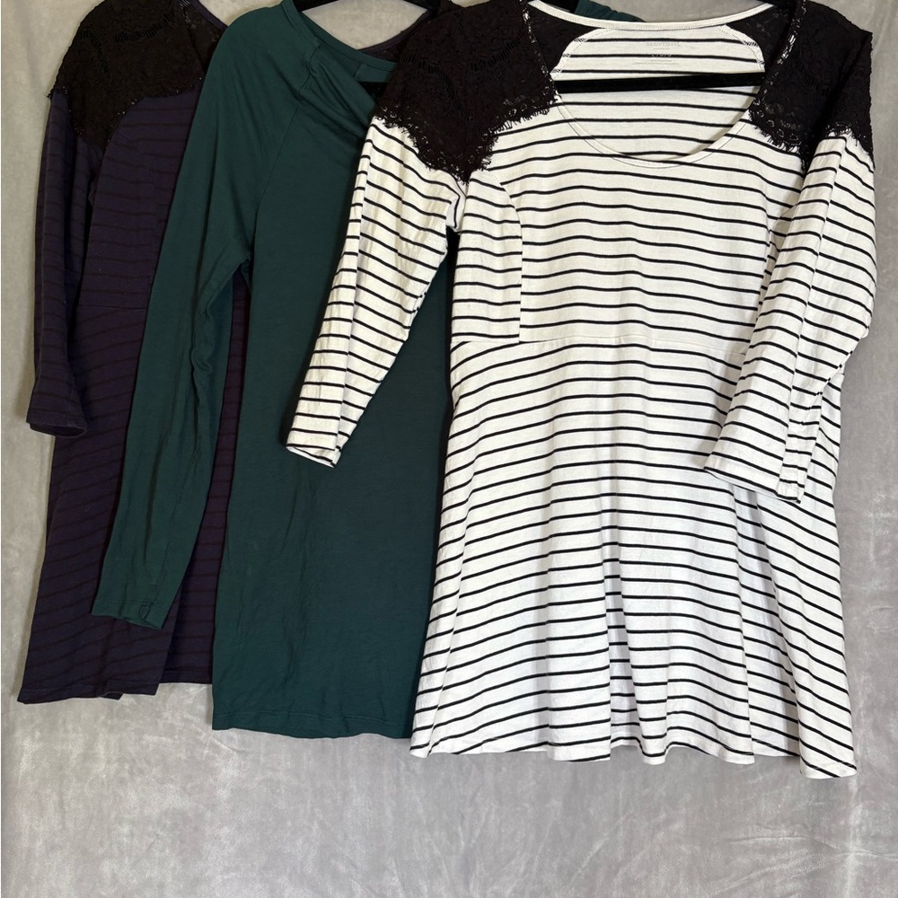 Maternity Lot – 3 Tops Size Medium/Large